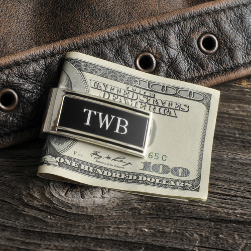 Monogrammed Money Clip