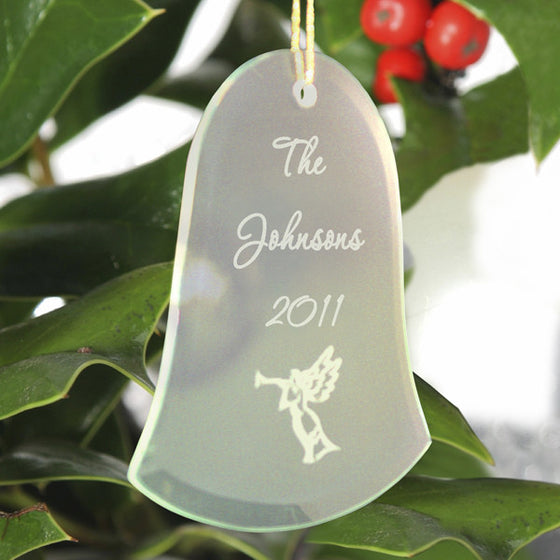 Bell Christmas Ornament ~ Engraved