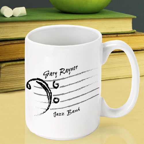 Bass Clef Teacher Mug ~ Personalized