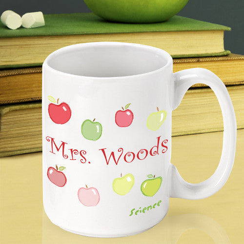 Happy Apples Teacher Mug ~ Personalized