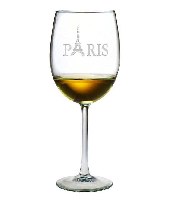 Paris Wine Glasses ~ Set of 4