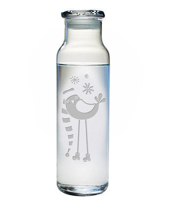 Snow Bird Water Bottle with Lid
