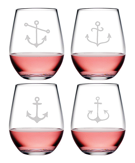 Ahoy Tritan™ Shatterproof Stemless Tumblers - Boat Gifts